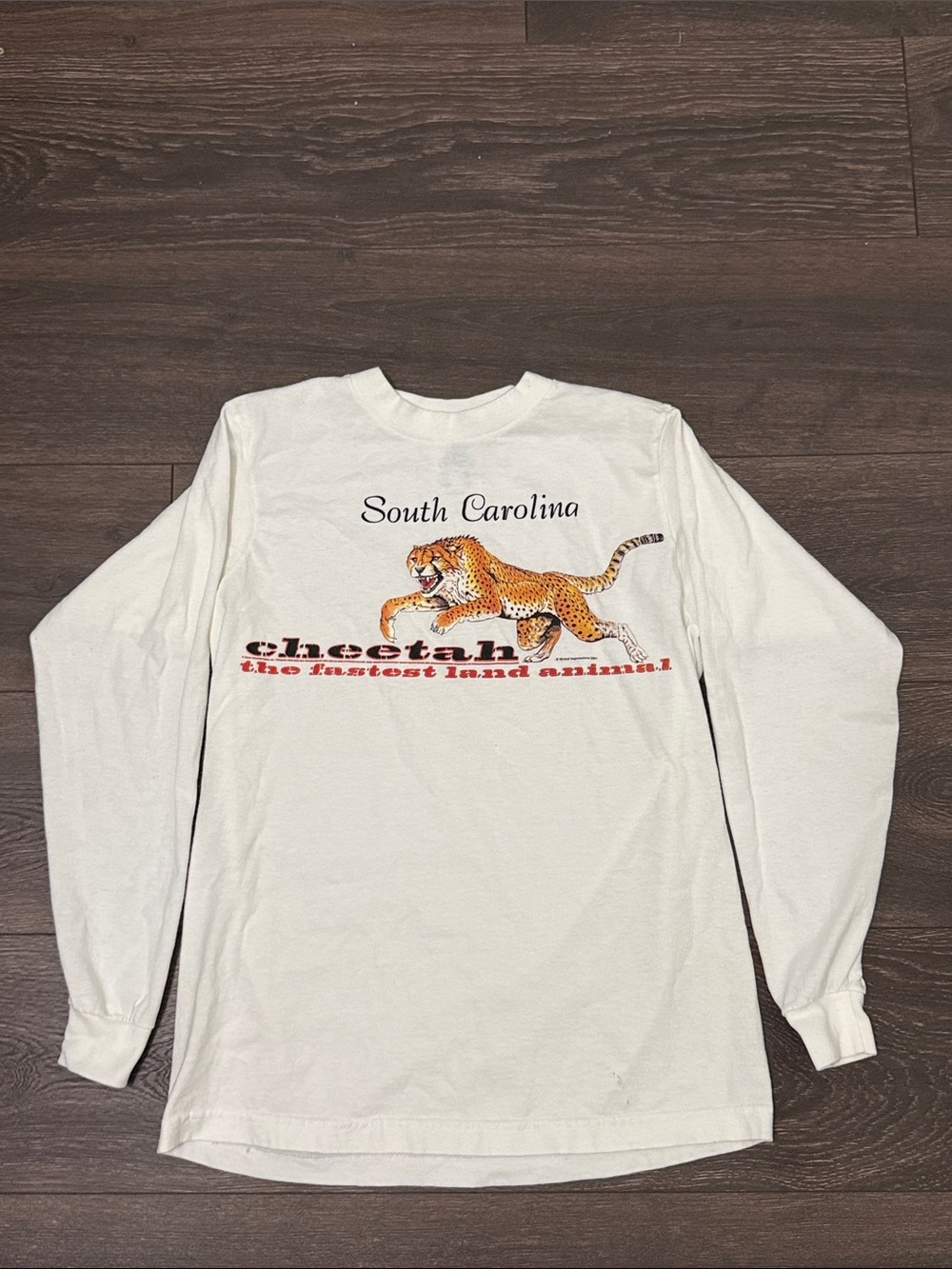 Vintage Y2k Adidas cheetah South Carolina Long Sleeve Shirt